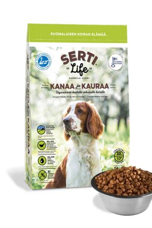 SertiLife Kanaa ja Kauraa koirille.