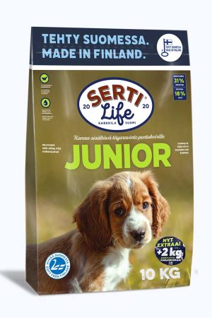 SertiLife Junior 10 kg + 2 kg erikoiserän pakkaus