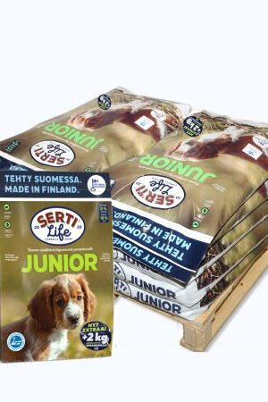 SertiLife Junior, 216 kg teholava - Erikoiserä koiranpentujen täysravintoa
